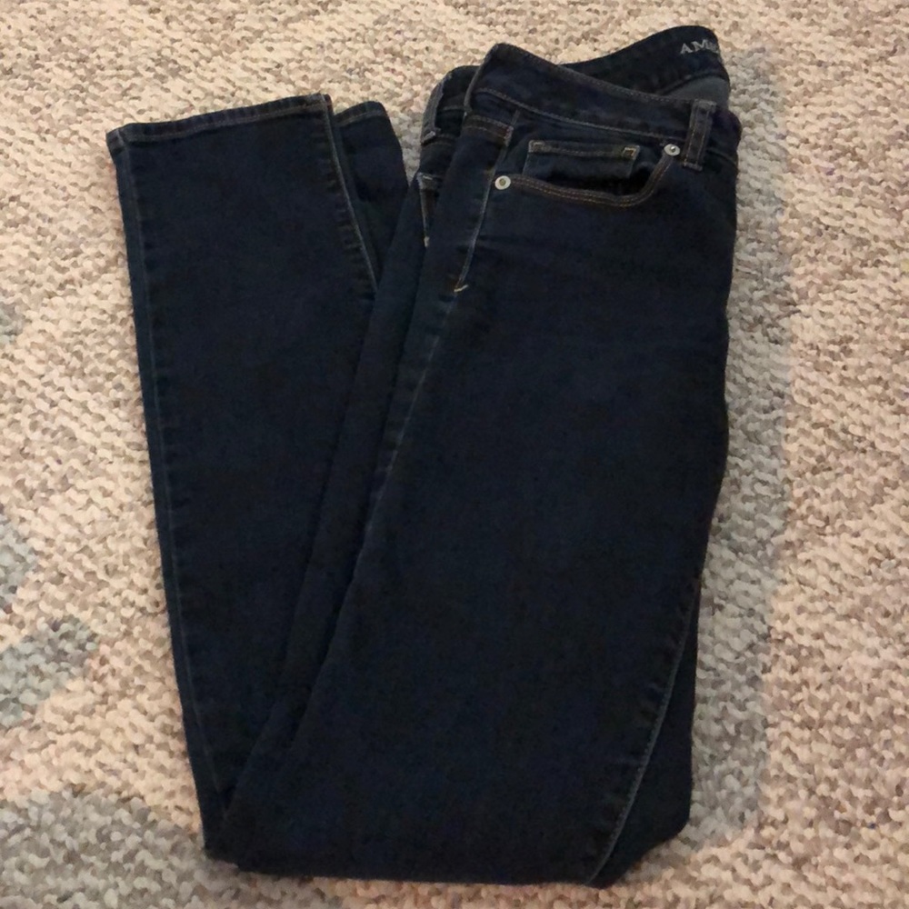Dark Blue American Eagle Skinny Jeans
